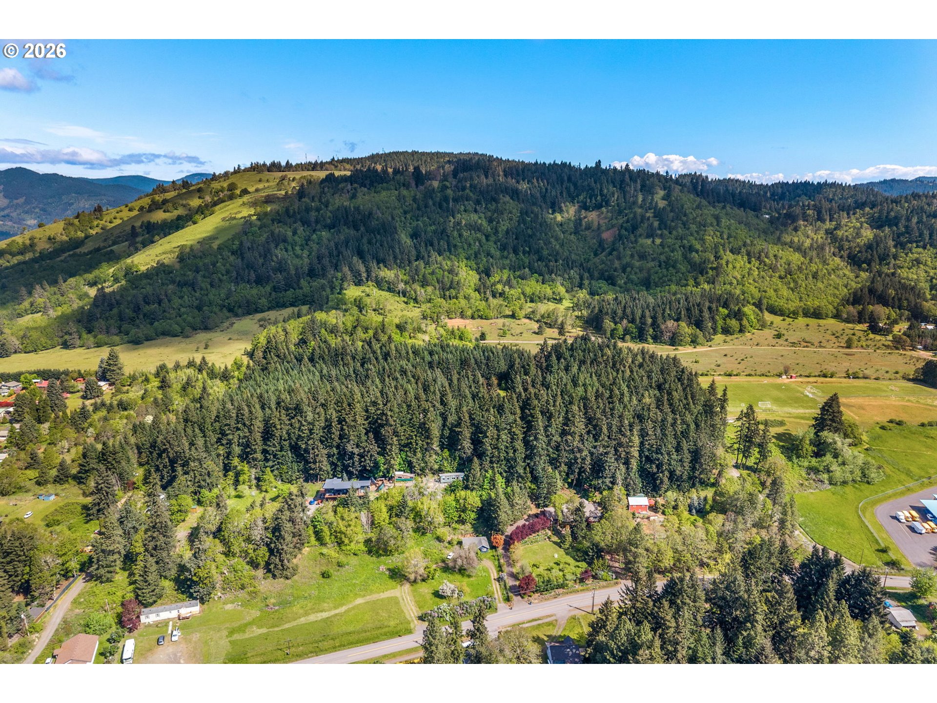 586 Northwest Loop Road White Salmon, WA 98672 - Photo 48 of 48 a view of an outdoor space and mountain view