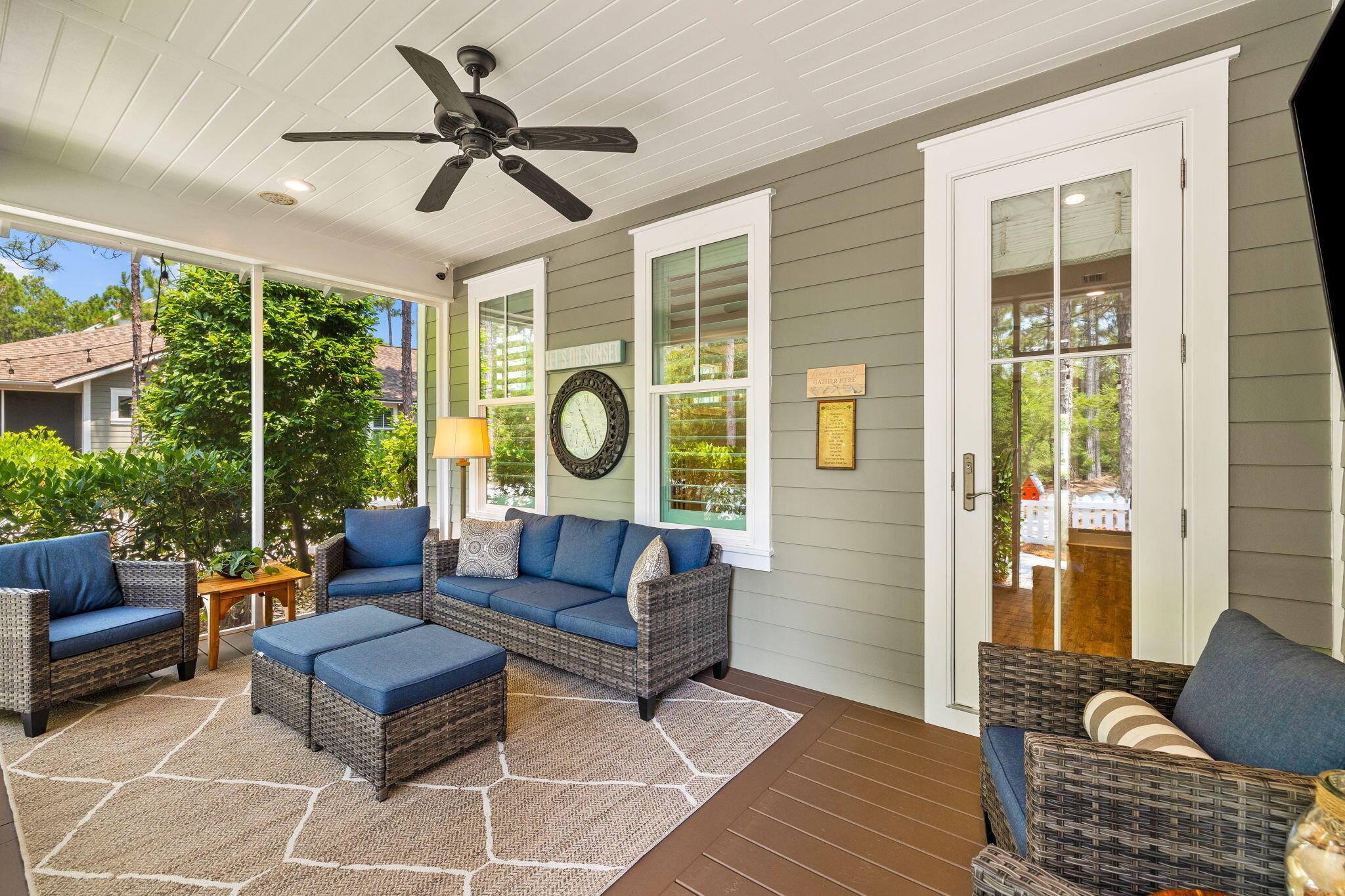 227 Jack Knife Drive Inlet Beach, FL 32461 - Photo 16 of 54 a living room with patio furniture and a window