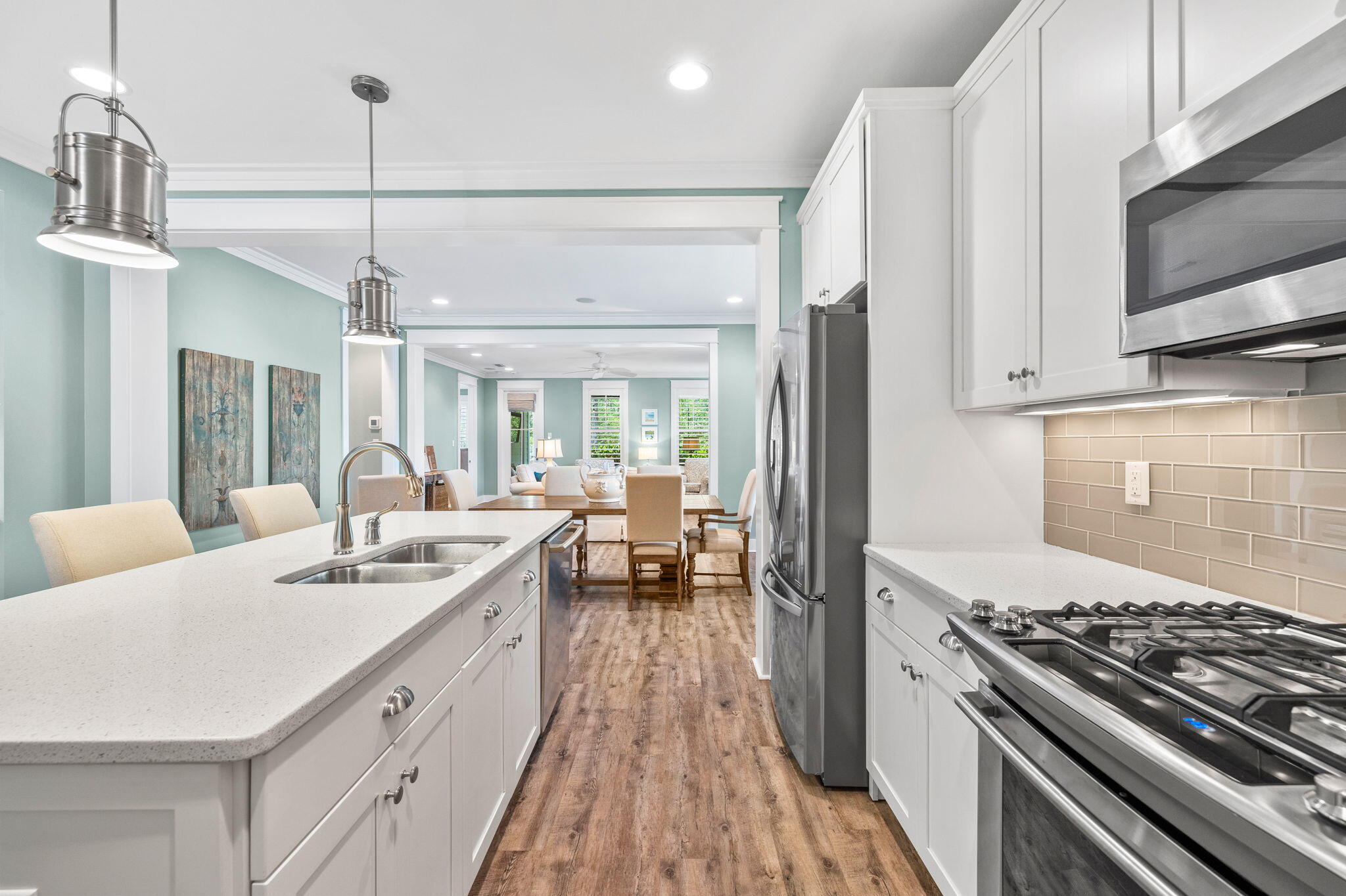 227 Jack Knife Drive Inlet Beach, FL 32461 - Photo 21 of 54 a kitchen with a sink stove and refrigerator