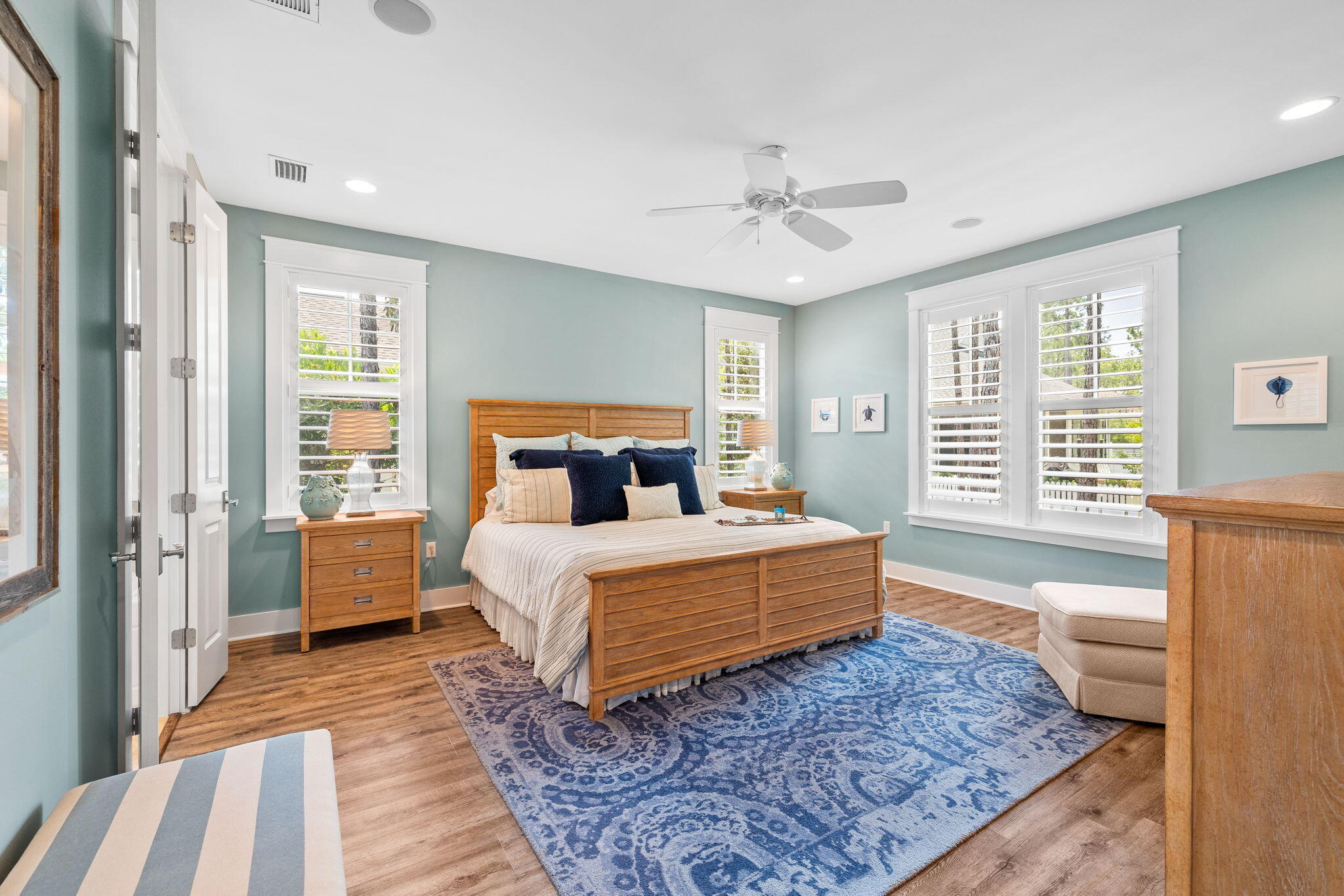 227 Jack Knife Drive Inlet Beach, FL 32461 - Photo 32 of 54 a bedroom with a large bed and a window