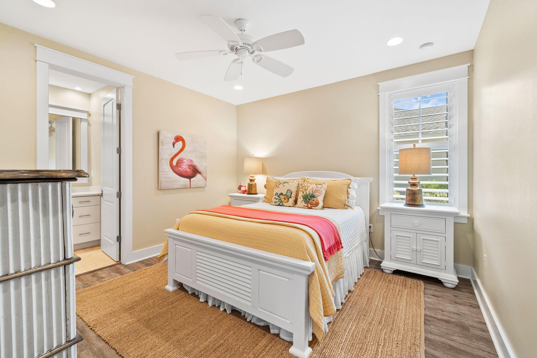 227 Jack Knife Drive Inlet Beach, FL 32461 - Photo 38 of 54 a bedroom with a bed and a window