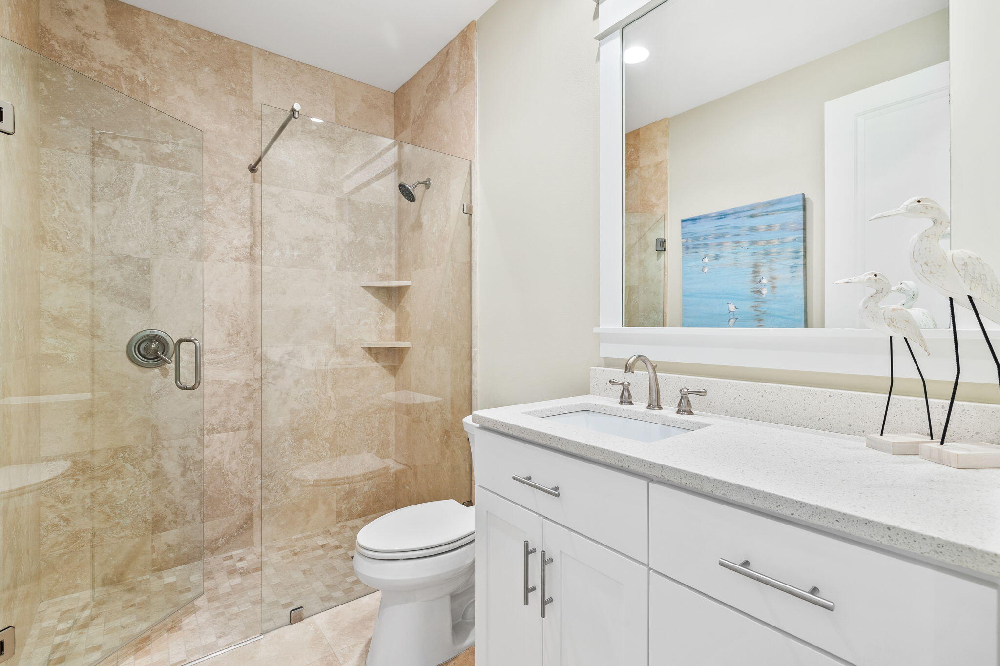 227 Jack Knife Drive Inlet Beach, FL 32461 - Photo 43 of 54 a bathroom with a sink a toilet and shower