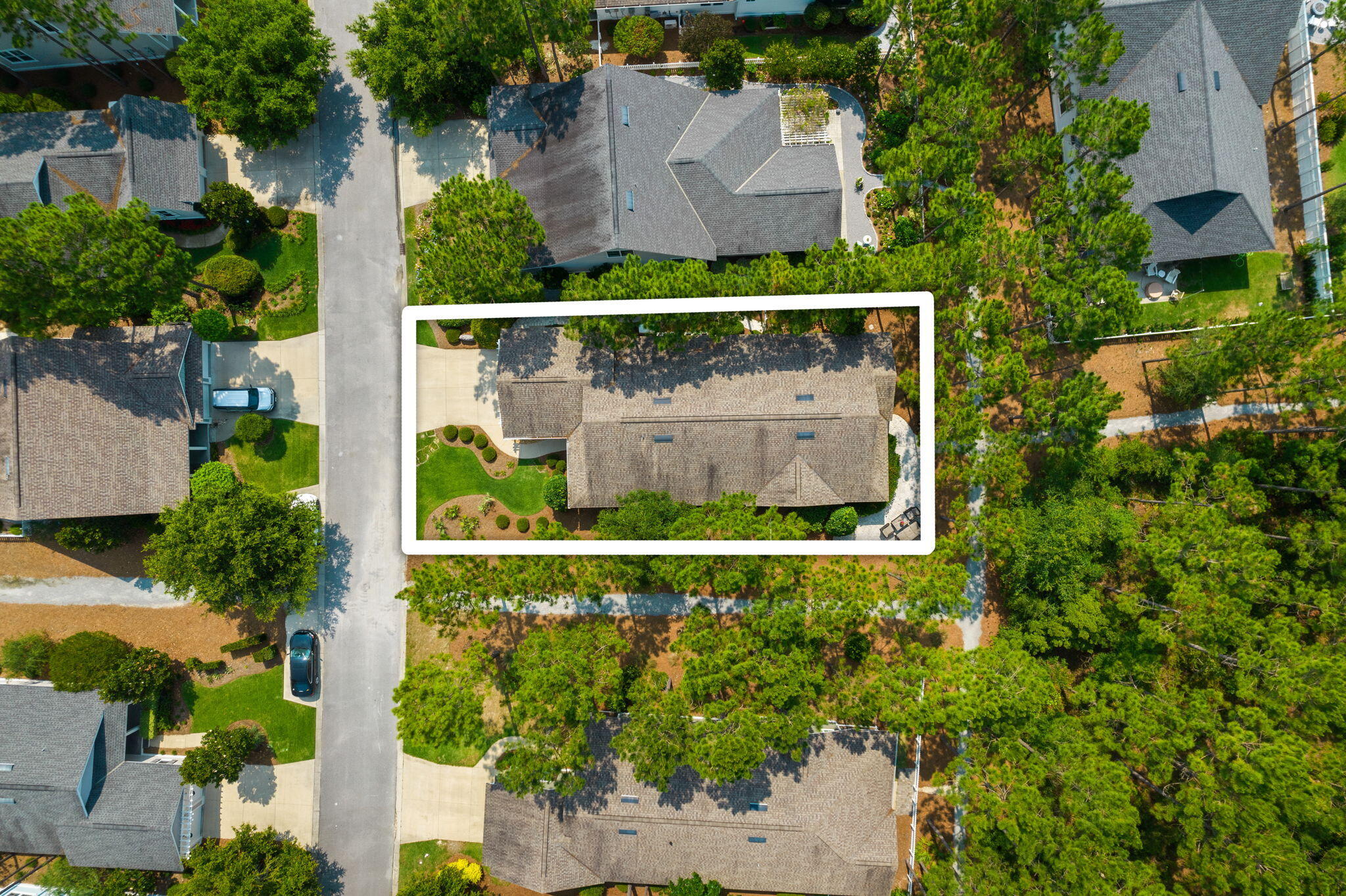 227 Jack Knife Drive Inlet Beach, FL 32461 - Photo 7 of 54 an aerial view of a house with a yard