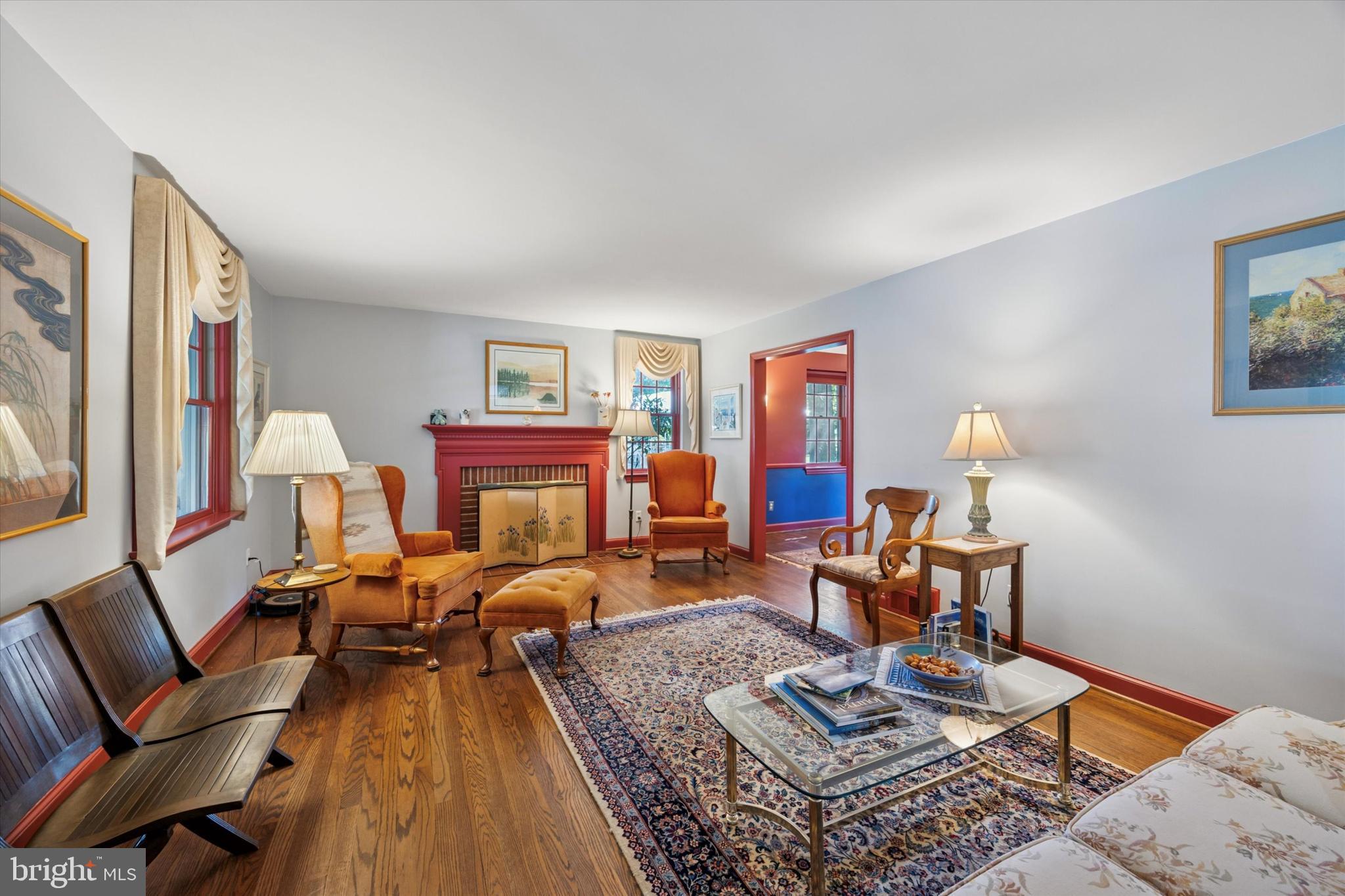 1208 Bruce Road Wilmington, DE 19803 - Photo 6 of 38 a living room with furniture fireplace and rug