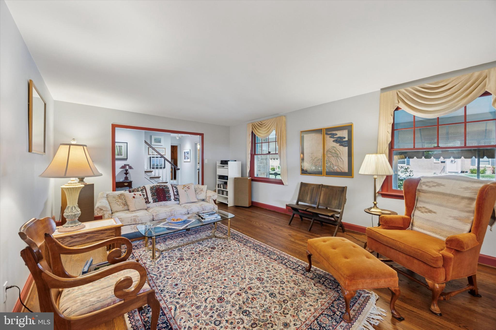 1208 Bruce Road Wilmington, DE 19803 - Photo 8 of 38 a living room with furniture a rug and a lamp