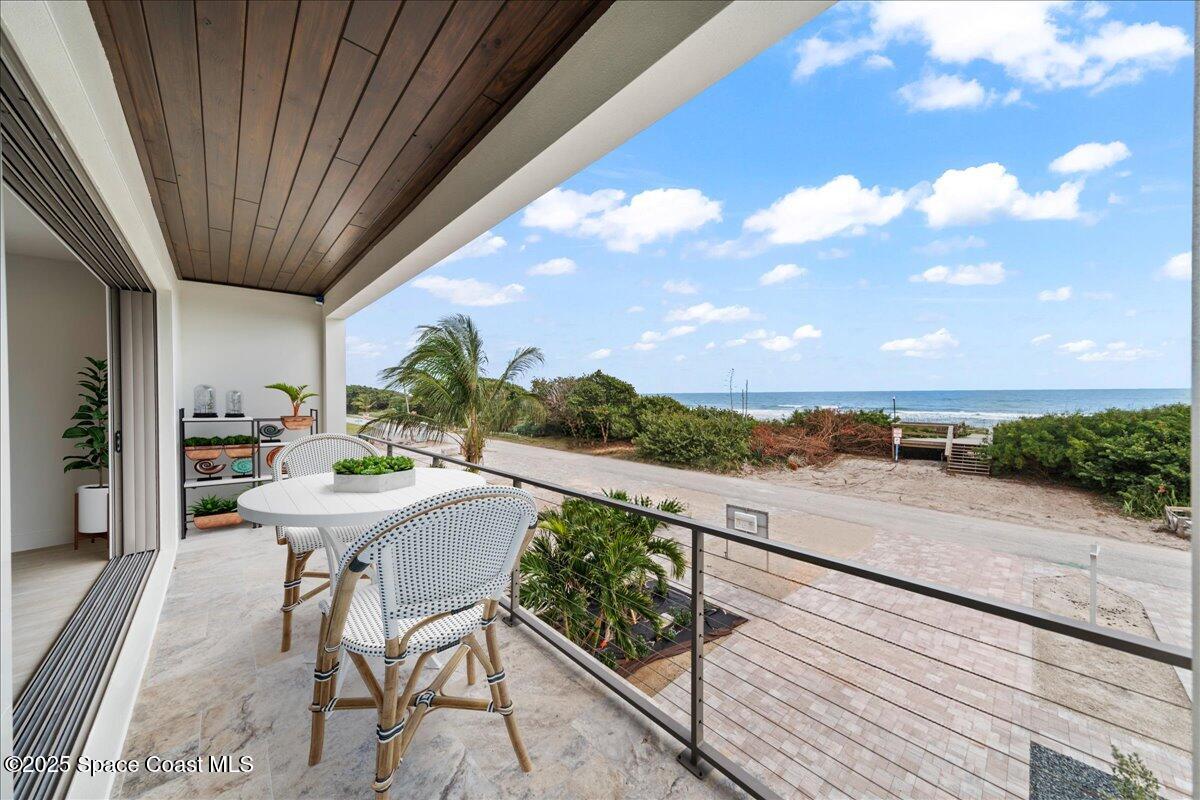 1004 Wave Crest Avenue Indialantic, FL 32903 - Photo 15 of 51 a view of balcony with furniture
