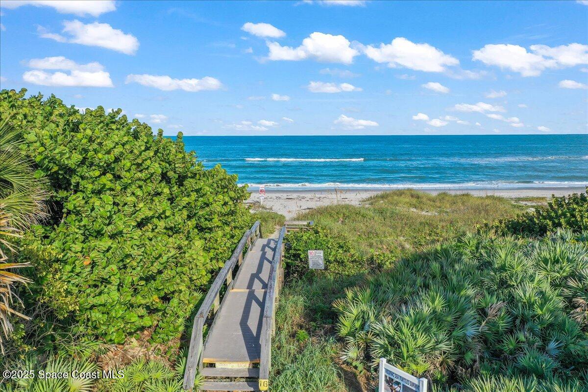 1004 Wave Crest Avenue Indialantic, FL 32903 - Photo 41 of 51 a view of an ocean from a balcony