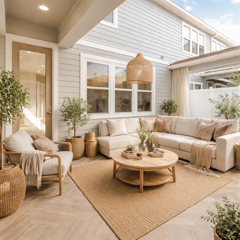 10379 Folly Beach Road Orlando, FL 32827 - Photo 14 of 56 a living room with furniture a table and a large window