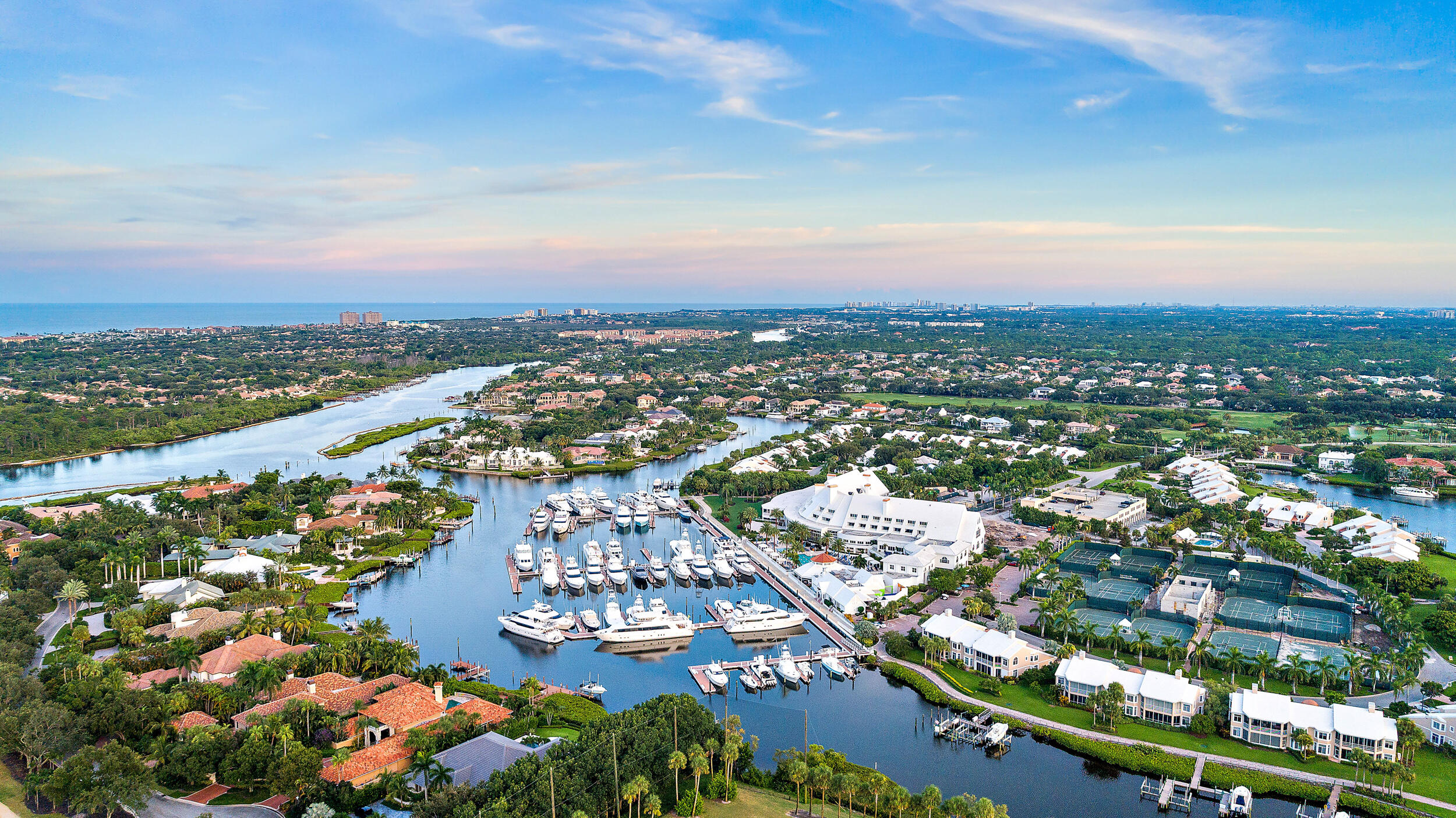 226 Eagle Drive Jupiter, FL 33477 - Photo 25 of 31 an aerial view of city and lake