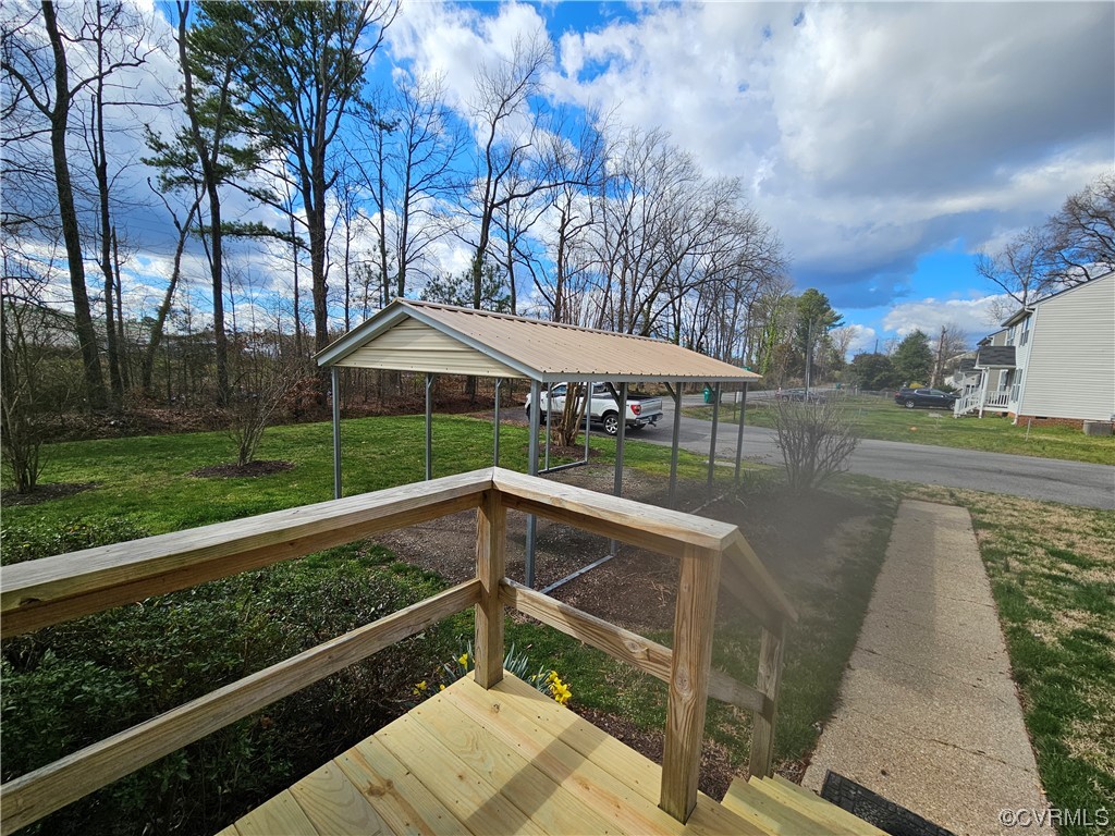 3109 Putney Road Henrico, VA 23228 - Photo 26 of 27 a view of outdoor space with deck and yard