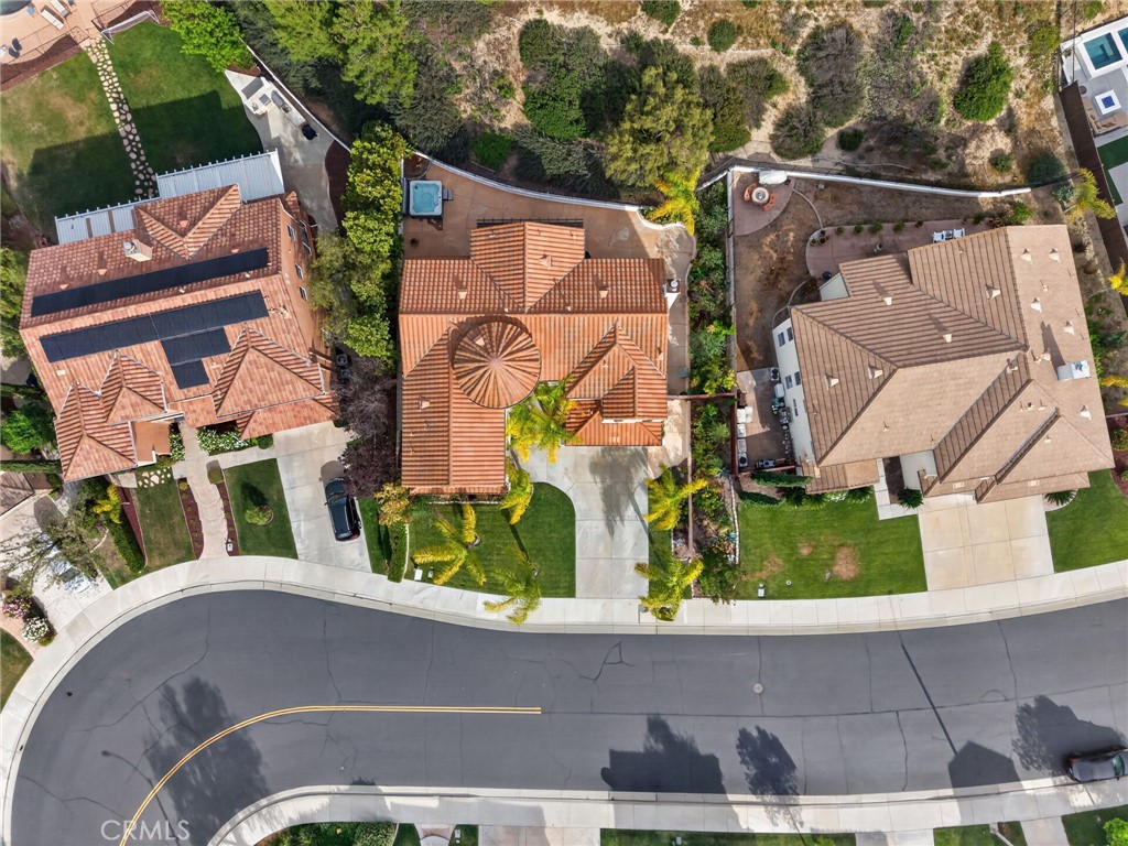 45136 Willowick Street Temecula, CA 92592 - Photo 74 of 75 an aerial view of a house with a swimming pool