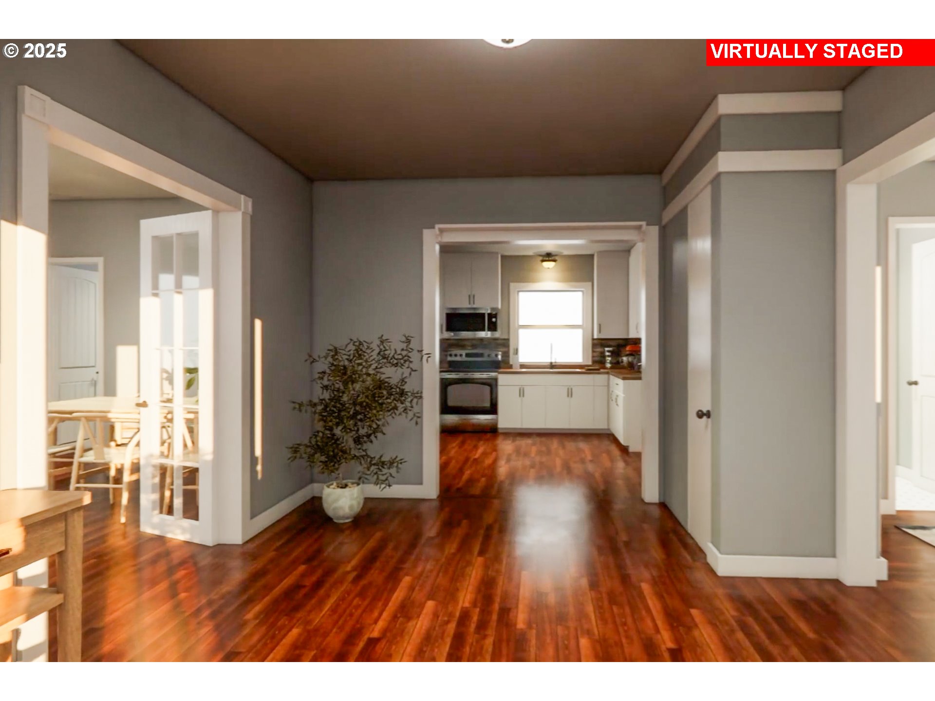 289 Harbor Street Florence, OR 97439 - Photo 23 of 47 a room with wooden floor and windows