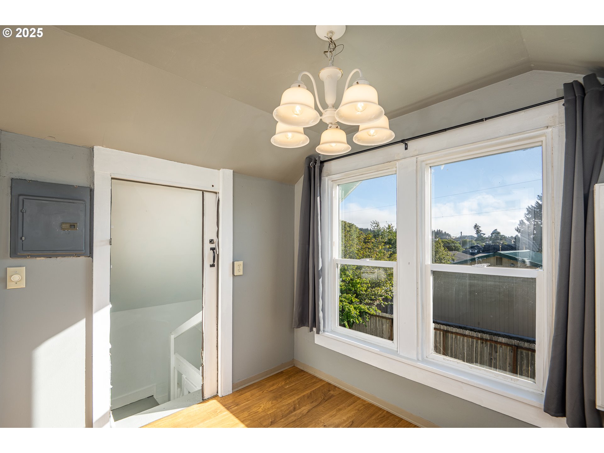 289 Harbor Street Florence, OR 97439 - Photo 29 of 47 a view of a balcony with a chandelier
