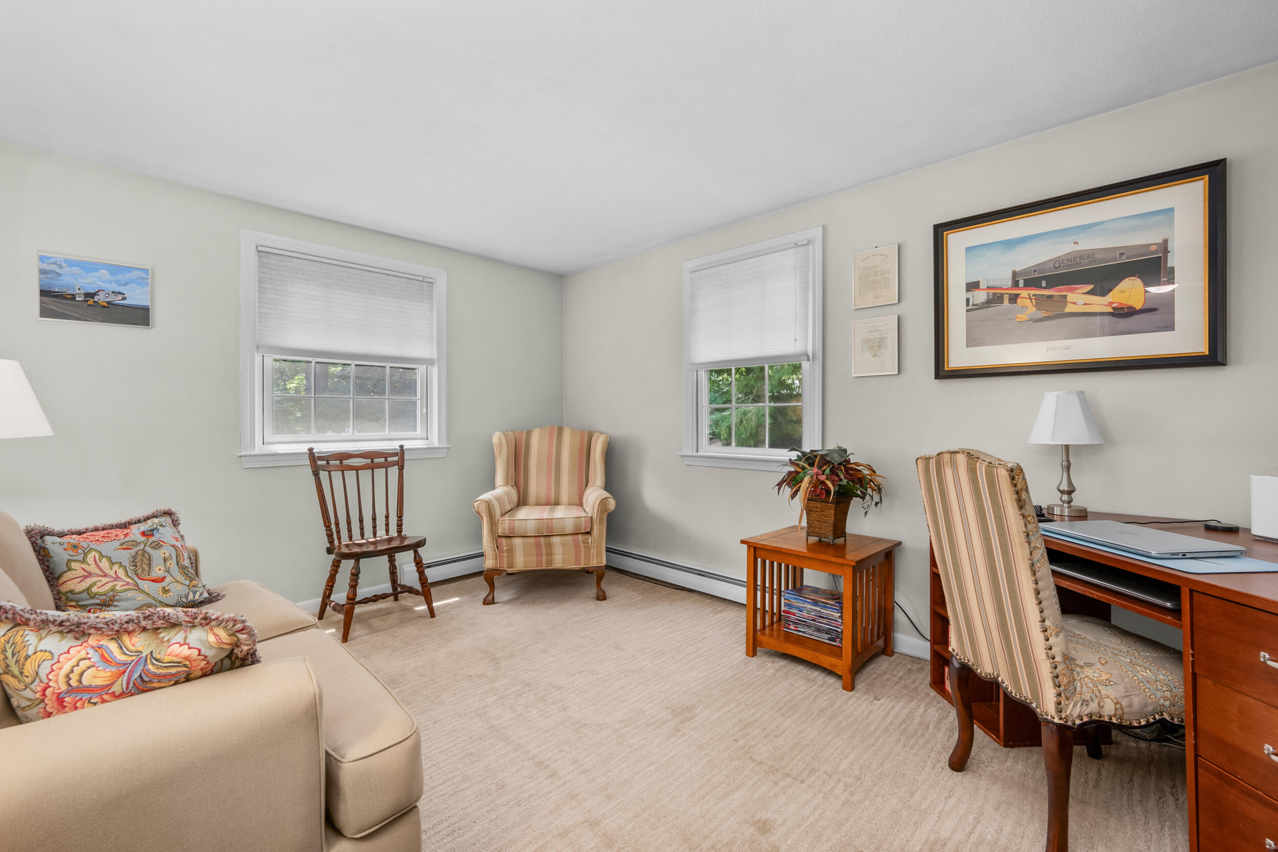 19 Shagbark Road Forestdale, MA 02644 - Photo 17 of 44 a living room with furniture a air conditioner vent and a window