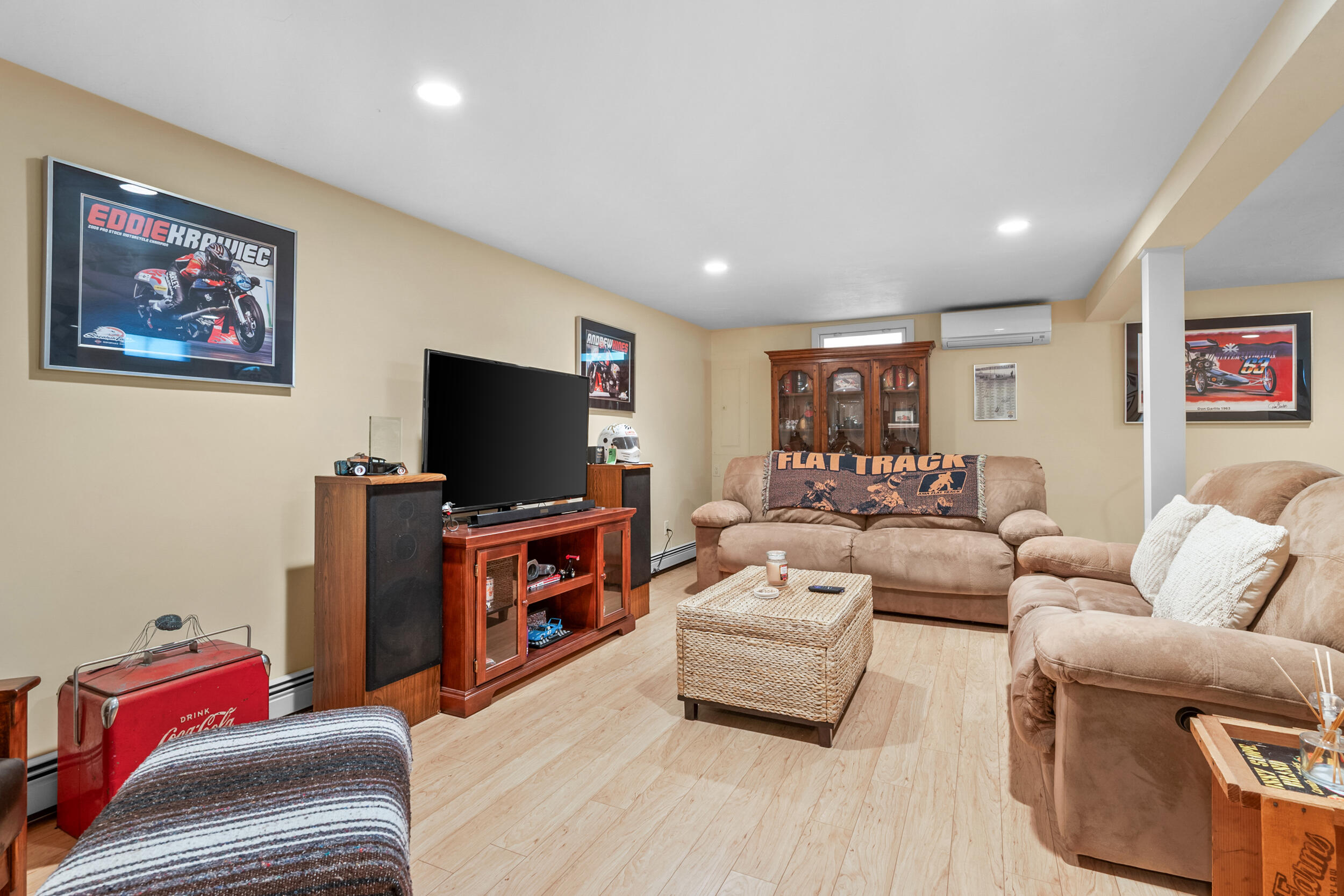 19 Shagbark Road Forestdale, MA 02644 - Photo 21 of 44 a living room with furniture and a flat screen tv