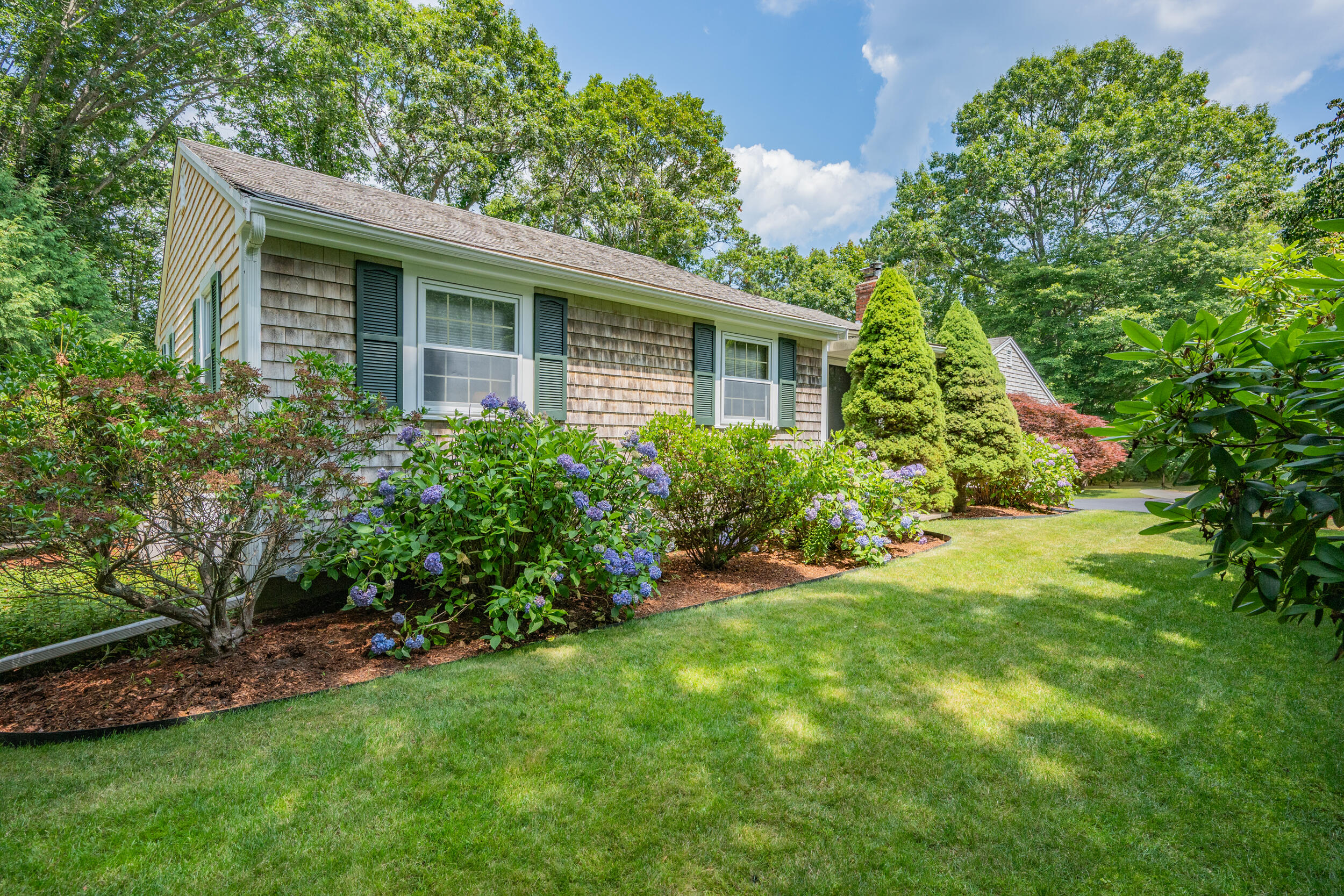 19 Shagbark Road Forestdale, MA 02644 - Photo 30 of 44 a view of an house with backyard space and garden