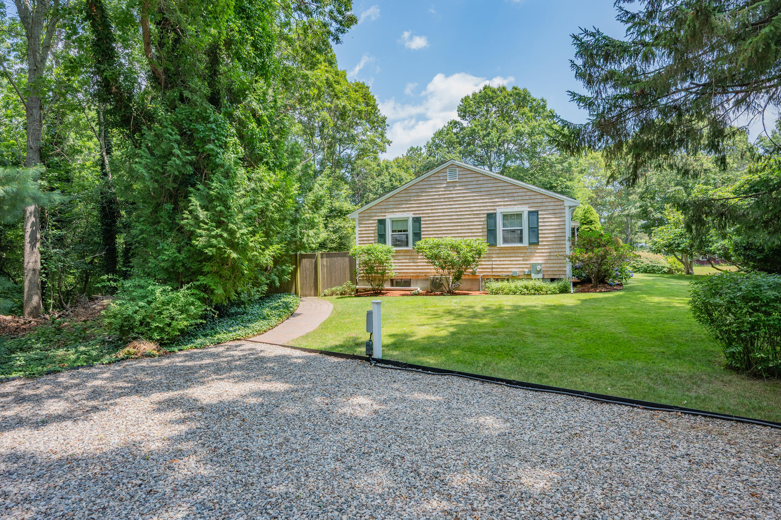 19 Shagbark Road Forestdale, MA 02644 - Photo 42 of 44 a view of backyard of house with green space