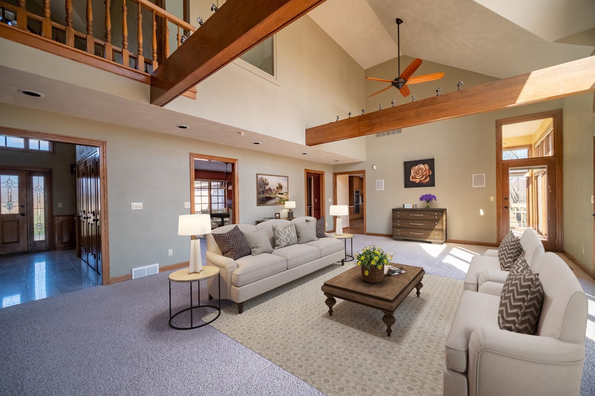 9805 Rivers Bend Drive Roscoe, IL 61073 - Photo 6 of 49 a living room with furniture and wooden floor