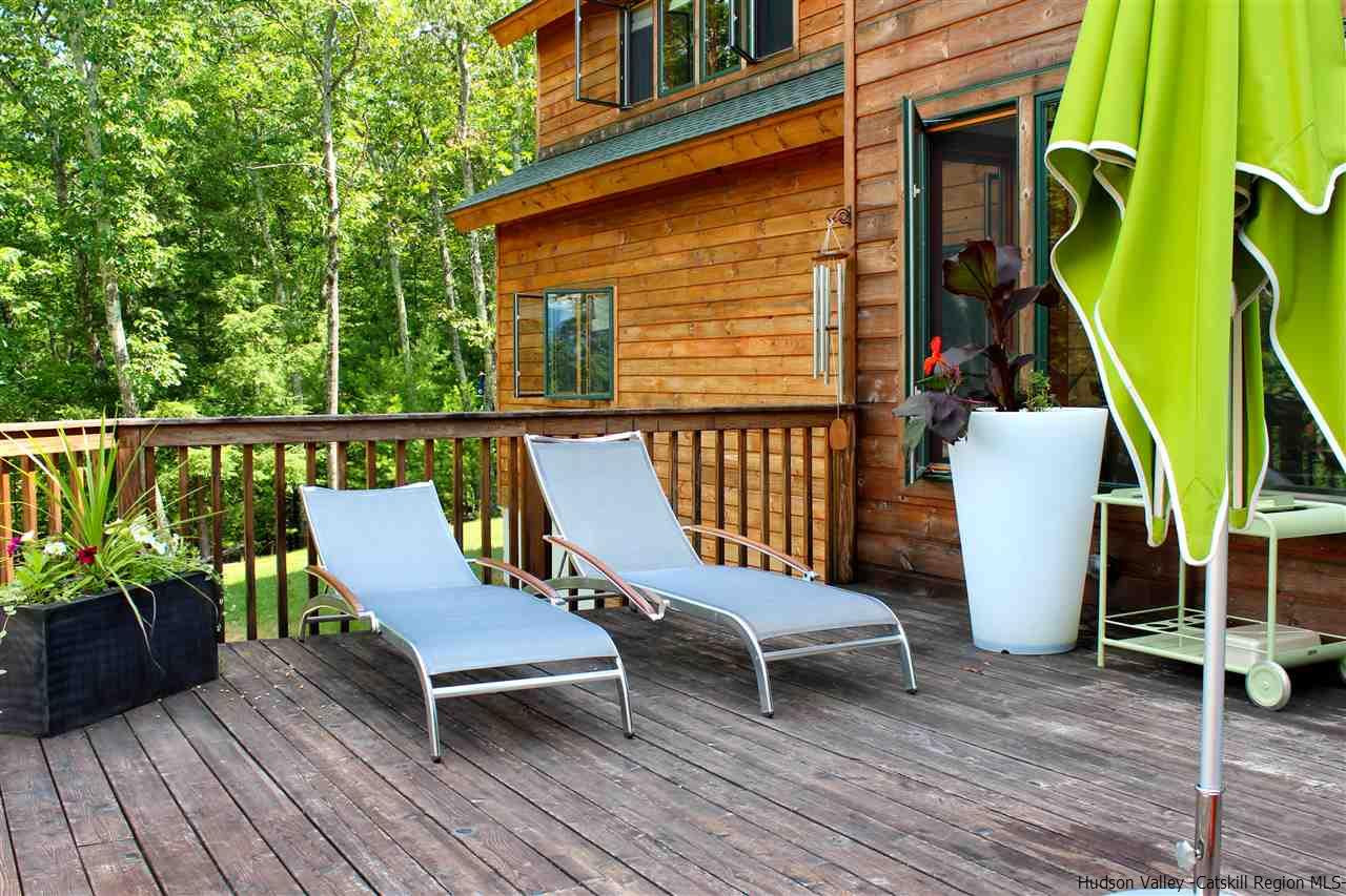 90 High Rocks Road Glenford, NY 12433 - Photo 26 of 34 a view of two chairs on the deck