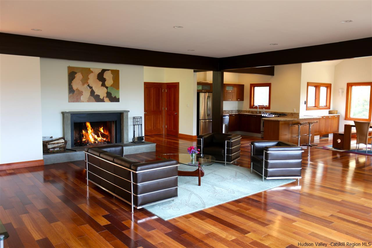 90 High Rocks Road Glenford, NY 12433 - Photo 7 of 34 a living room with furniture and a fireplace