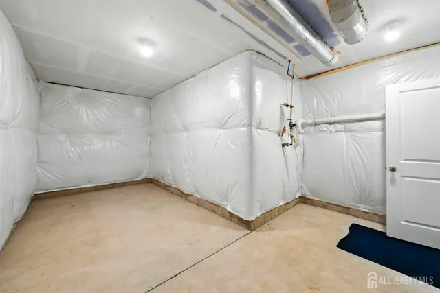 a room with storage and utility