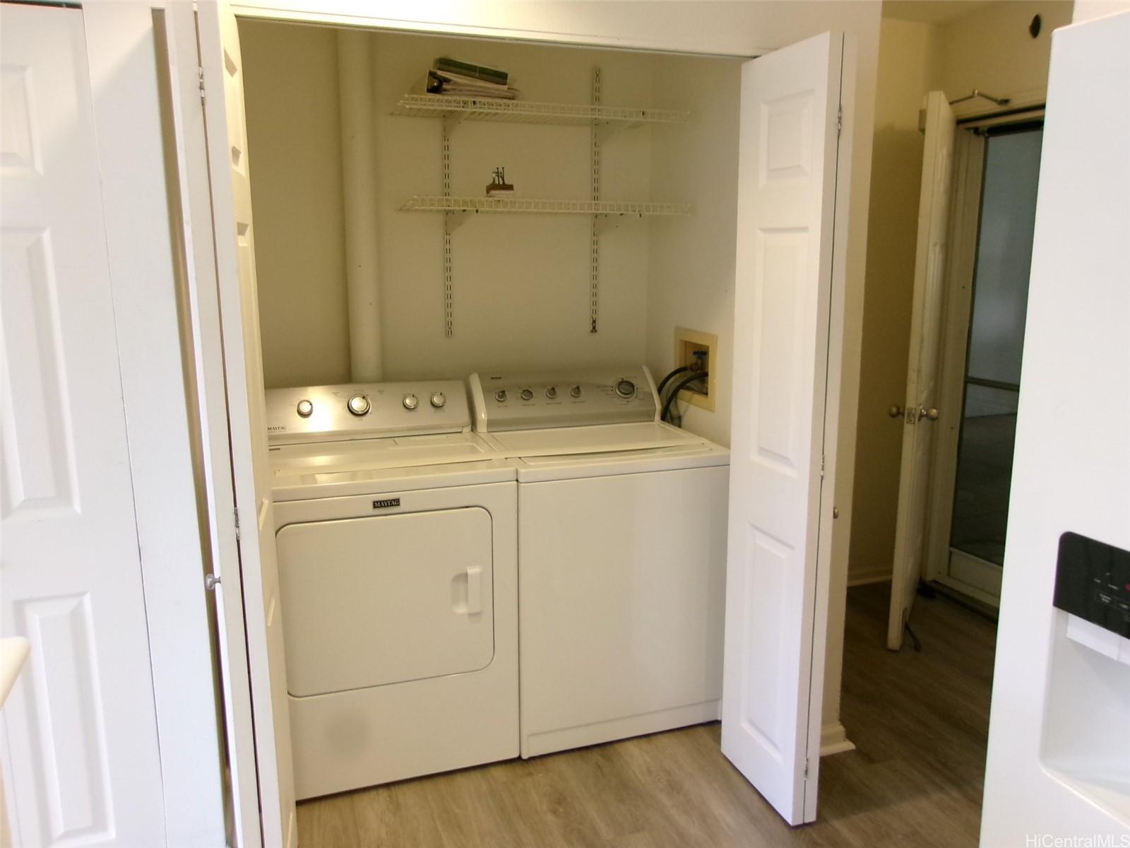 1337 Moanalualani Way, Unit 11H Honolulu, HI 96819 - Photo 7 of 19 a utility room with dryer and washer