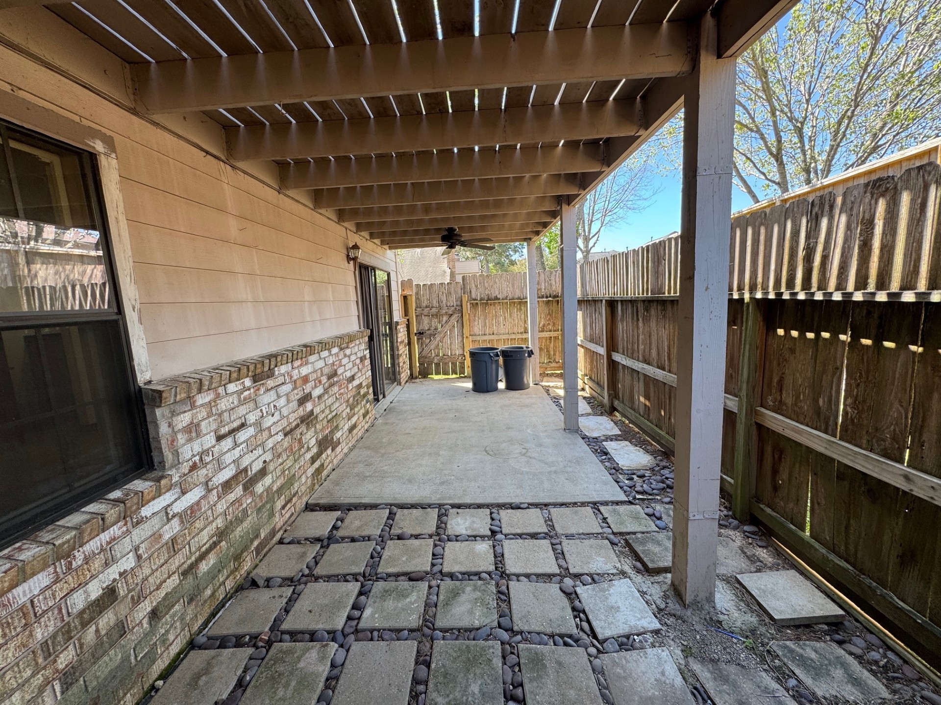 7716 Champion Pines Drive Spring, TX 77379 - Photo 17 of 17 Fenced Patio from M. Bed