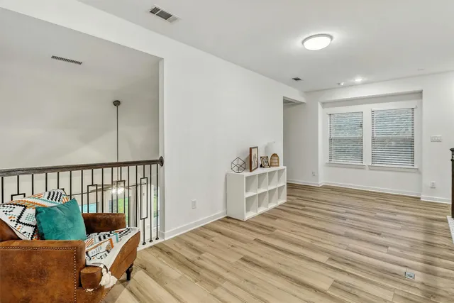 a view of a living room and utility room
