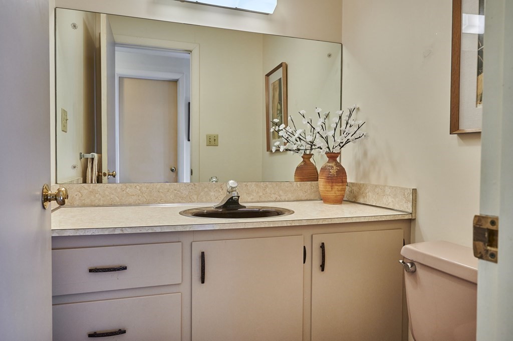 64 Cushman Road Shutesbury, MA 01002 - Photo 25 of 41 a bathroom with a sink and vanity