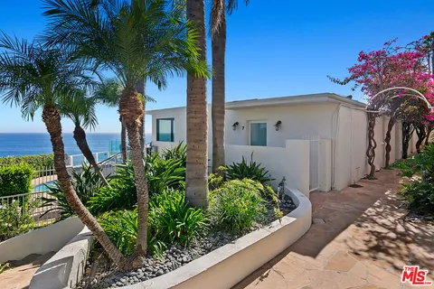 a flower plants in front of a house