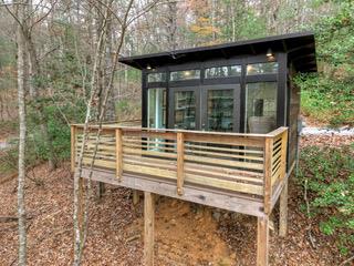 175 Big Creek Road Cherry Log, GA 30522 - Photo 34 of 40 a view of a house with a small yard and large tree