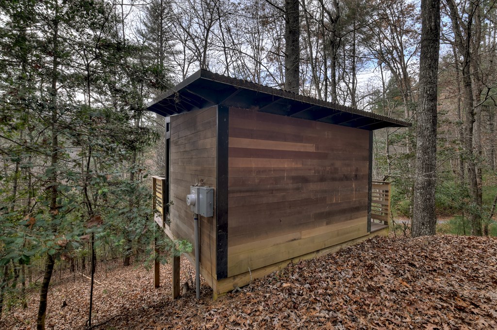 175 Big Creek Road Cherry Log, GA 30522 - Photo 35 of 40 a wooden door in front of a forest