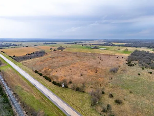 a view of a bunch of trees in a field