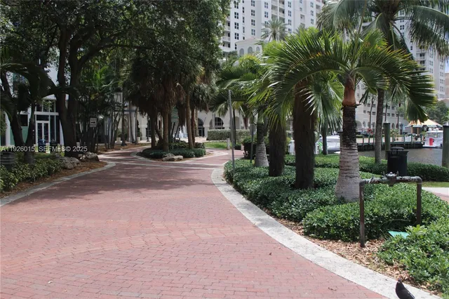a view of park with trees