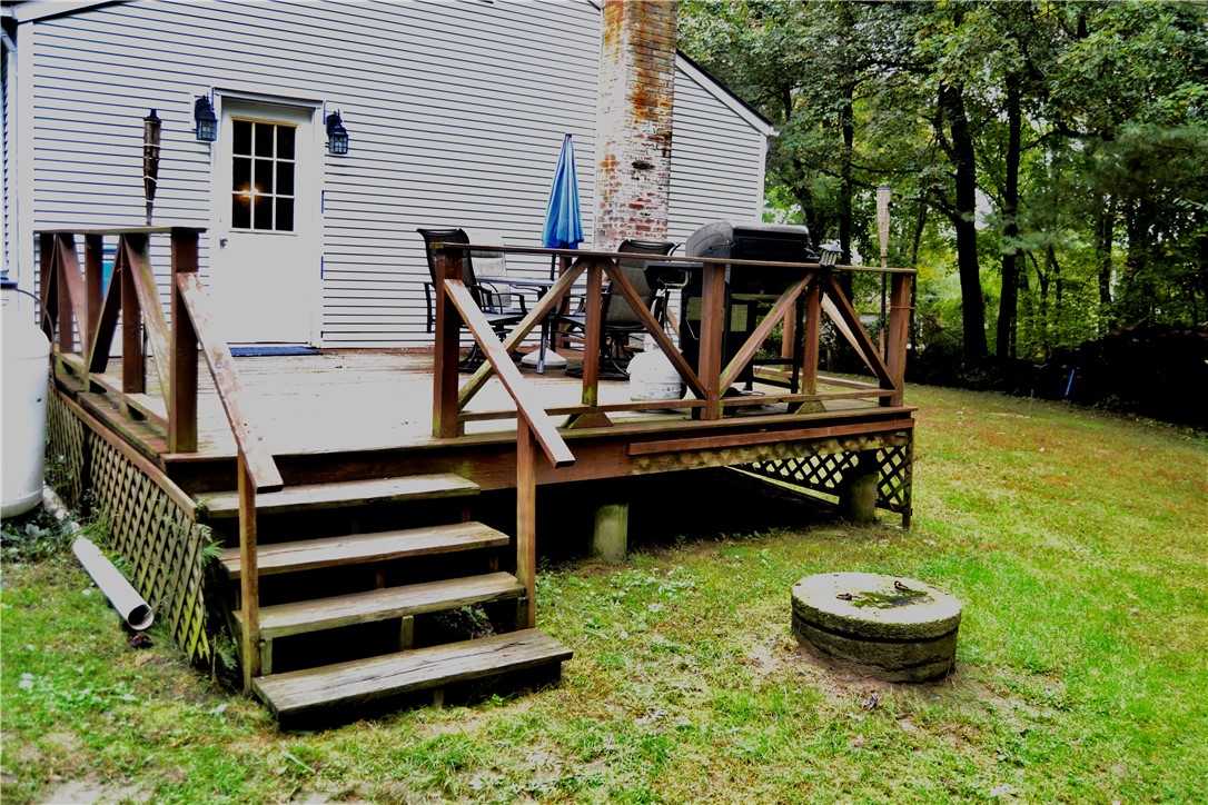 14 Slavin Path Glocester, RI 02814 - Photo 5 of 36 Deck from rear of home, well