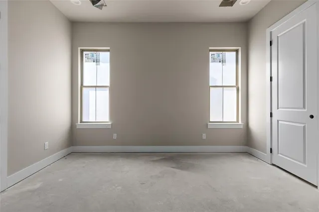 a view of a bathroom from window