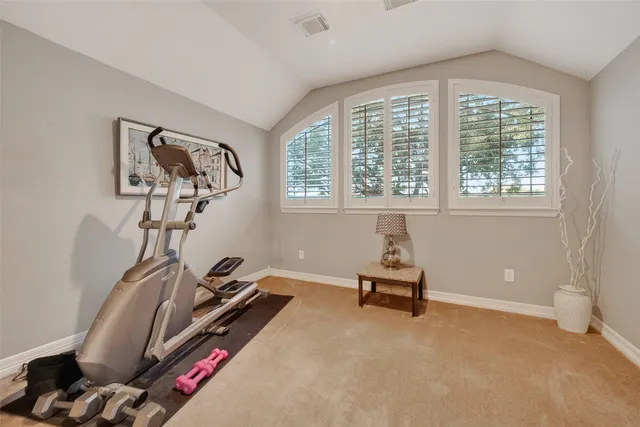 a workspace with a couch