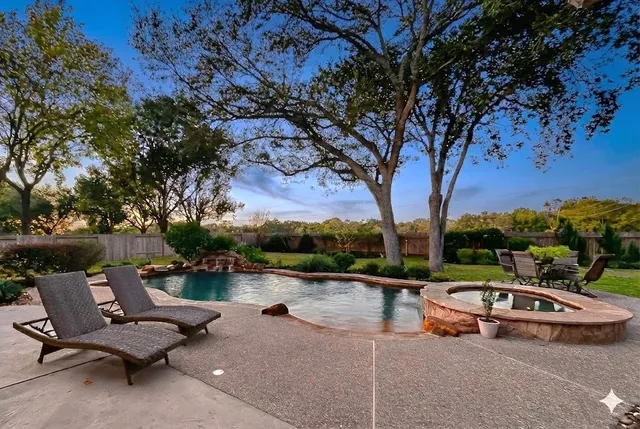 a outdoor space with furniture