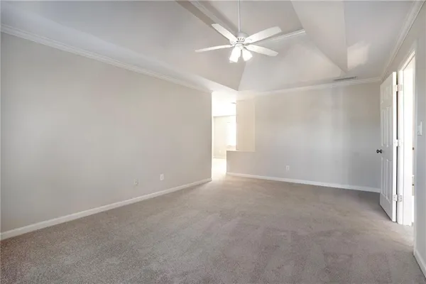 a view of an empty room