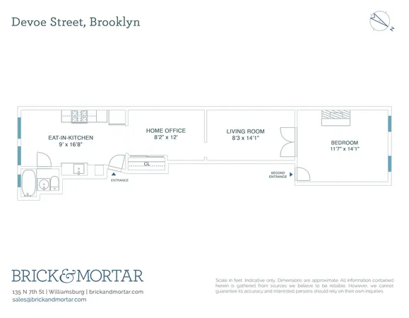 $3,800 | 78 Devoe Street, Unit 2R | Williamsburg