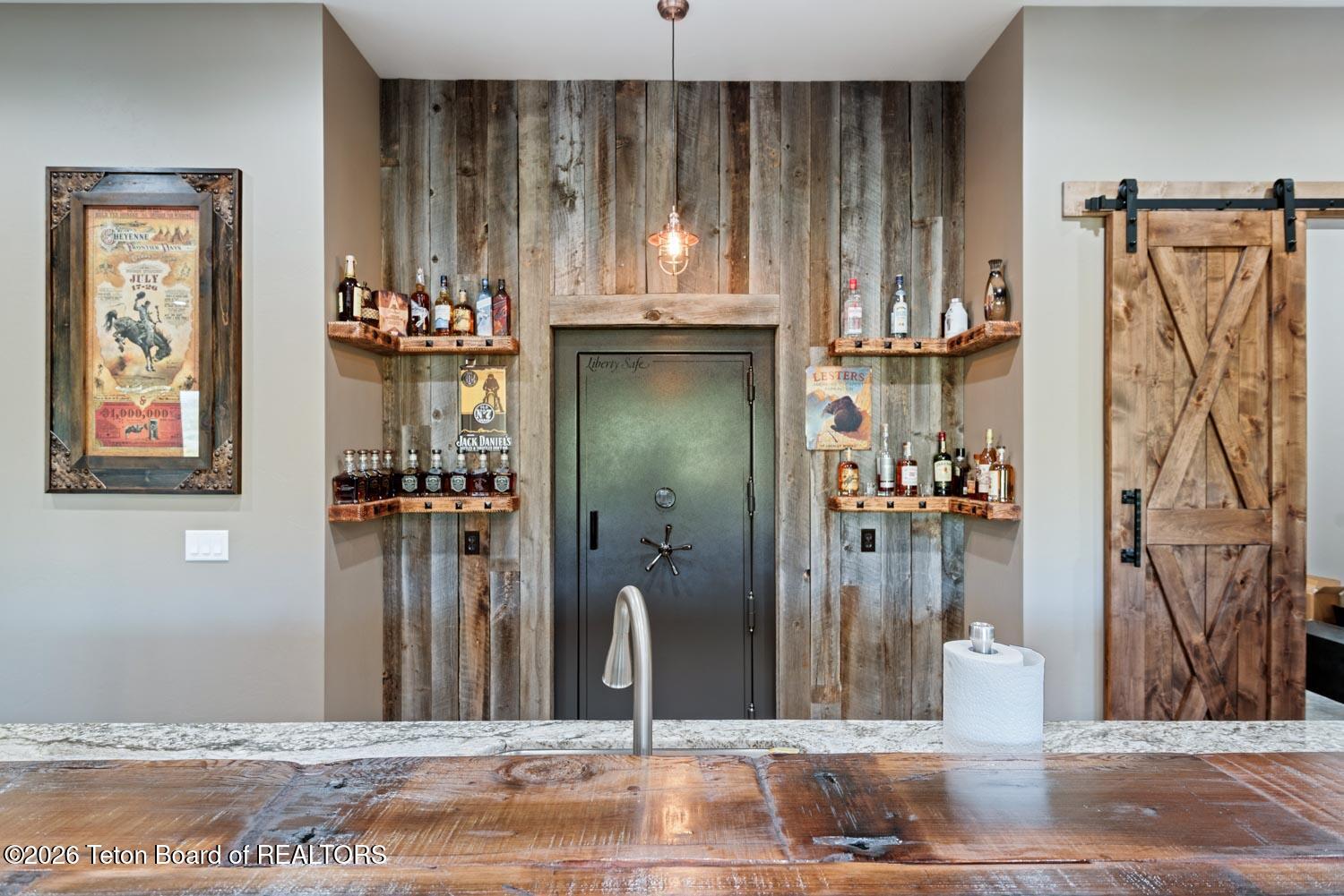 29 White Point Road Cora, WY 82925 - Photo 60 of 102 Basement bar and vault