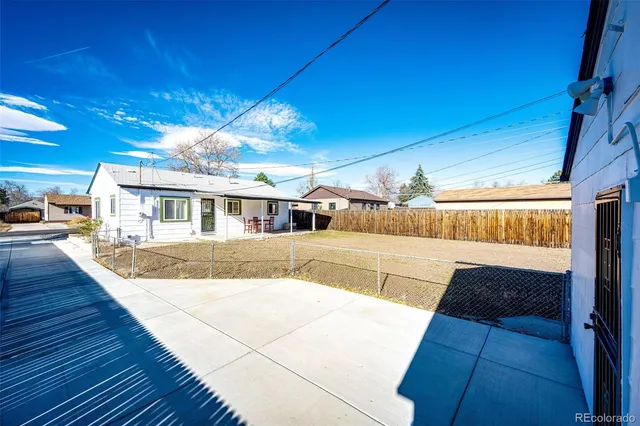 a view of a house with a patio