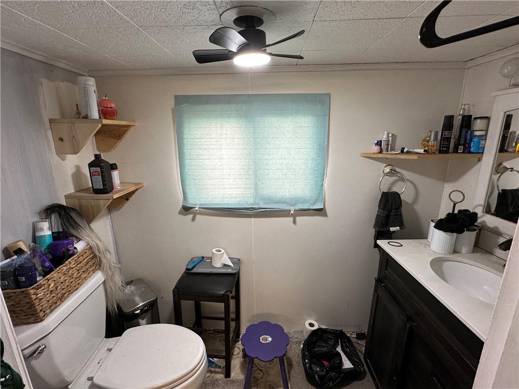 6775 Low Street Mount Pleasant, PA 15666 - Photo 9 of 23 a bathroom with a sink vanity mirror and toilet