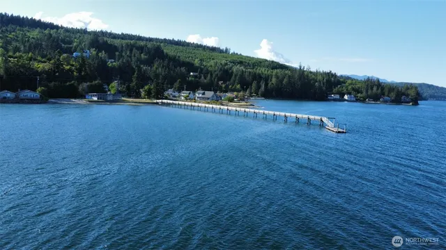 a view of a yard with an outdoor space