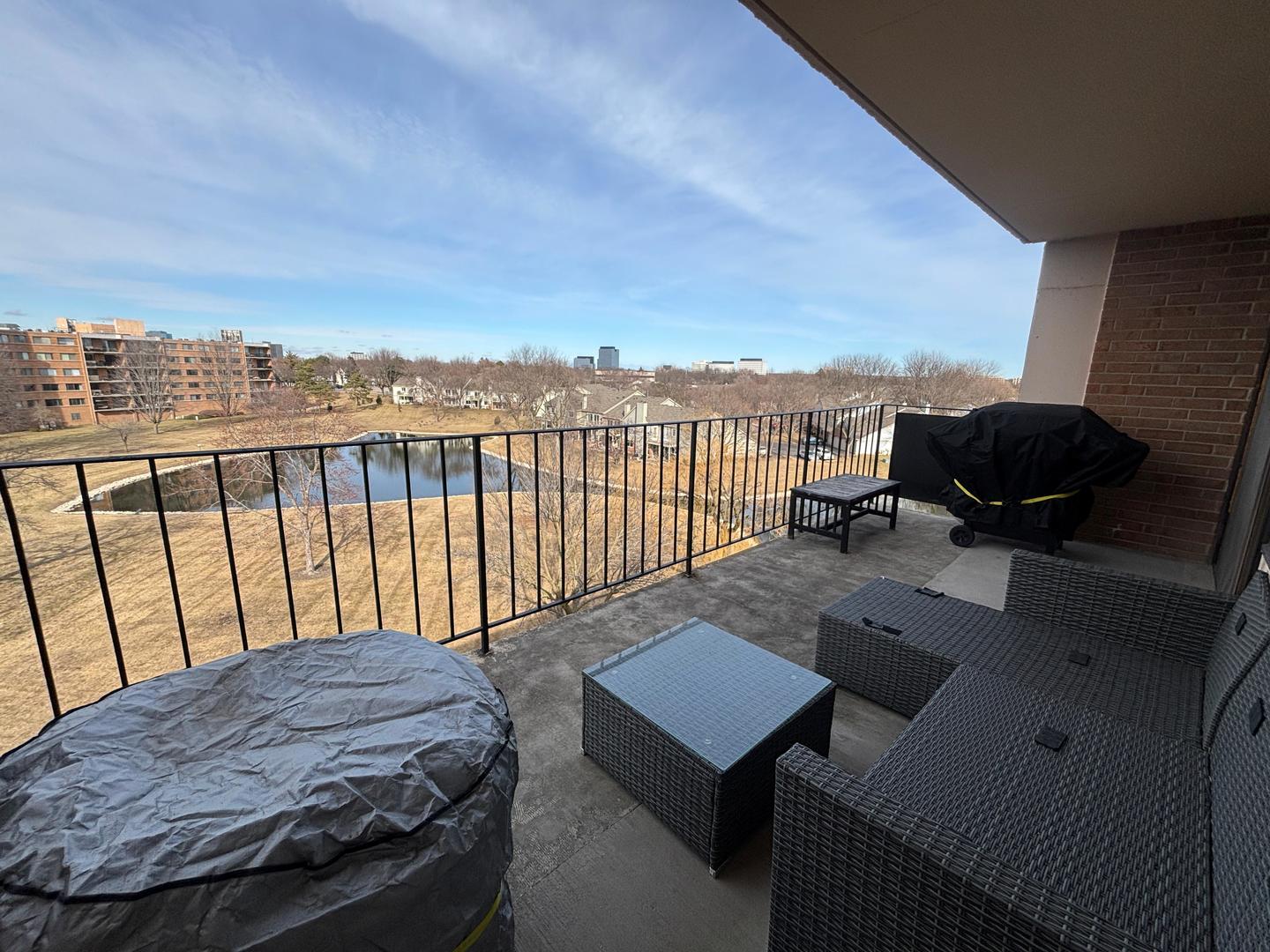 101 Bar Harbour Road, Unit 6M Schaumburg, IL 60193 - Photo 23 of 29 a view of a balcony with furniture