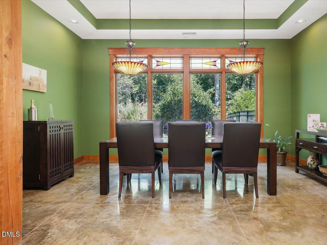 1210 Manco Dairy Road Pittsboro, NC 27312 - Photo 43 of 99 a view of a dining room with furniture window and outside view