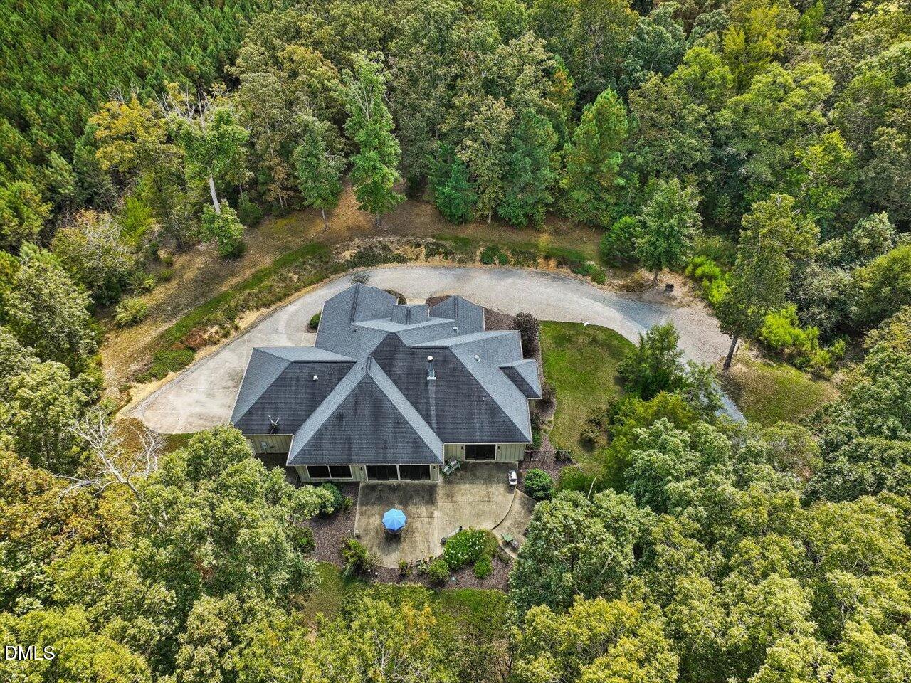 1210 Manco Dairy Road Pittsboro, NC 27312 - Photo 89 of 99 an aerial view of a house with a yard