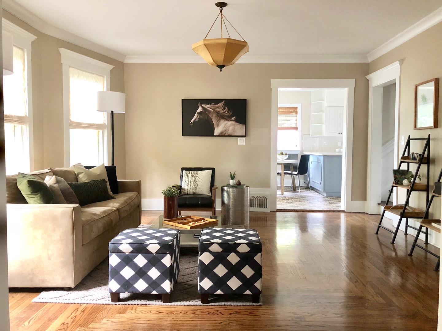 96 North Delaplaine Road Riverside, IL 60546 - Photo 6 of 25 a living room with furniture and a flat screen tv