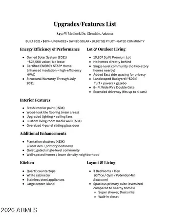 $550,000 | 8450 West Medlock Drive, Glendale, AZ 85305