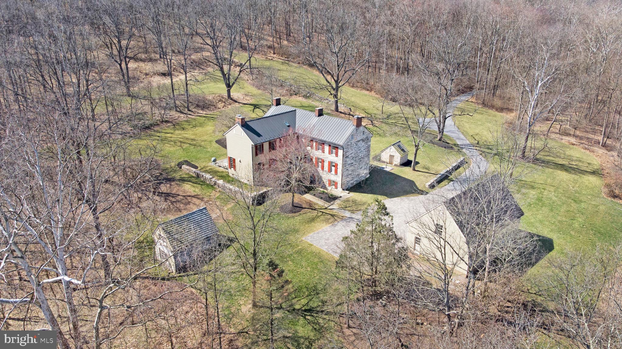 13025 Glissans Mill Road Mount Airy, MD 21771 - Photo 4 of 78 OVERVIEW SHOWING 3 CAR GARAGE AND PAVED PARKING